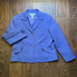 Sag Harbor Purple Quilted Coat